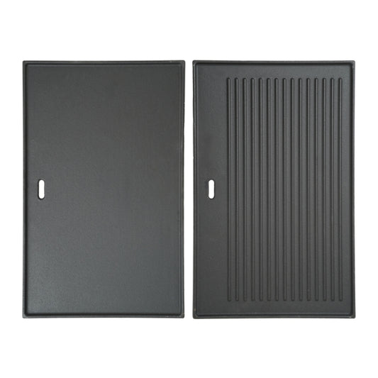 PIASTRA DI COTTURA IN GHISA REVERSIBILE PER BARBECUE 3 O 5 FUOCHI (PRAGA - LISBONA - LISBONA BUILT-IN)