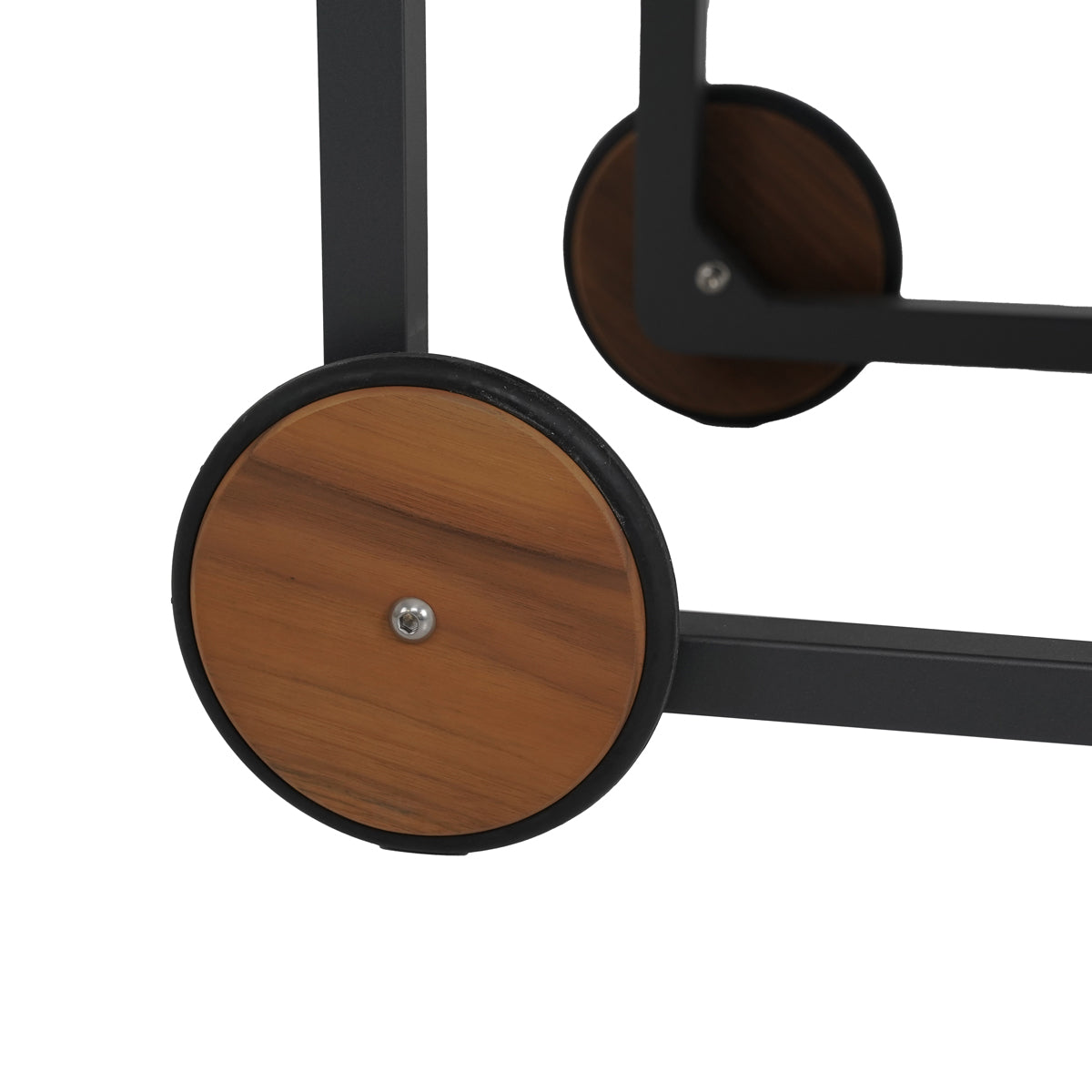 CARRELLO MULTIUSO DA ESTERNO IN ALLUMINIO E TEAK - TROLLEY